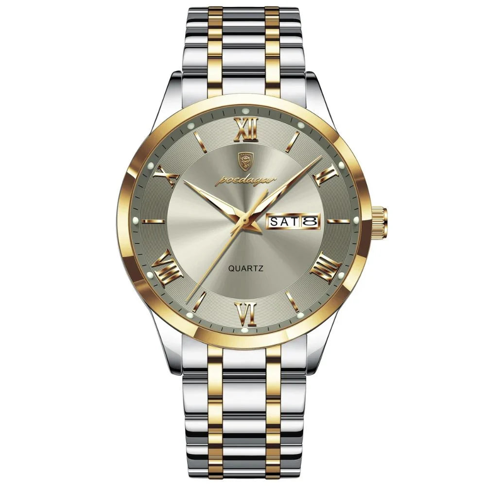 Reloj Hombre Acero Inoxidable Números Romanos Sumergible Torino - foto 12