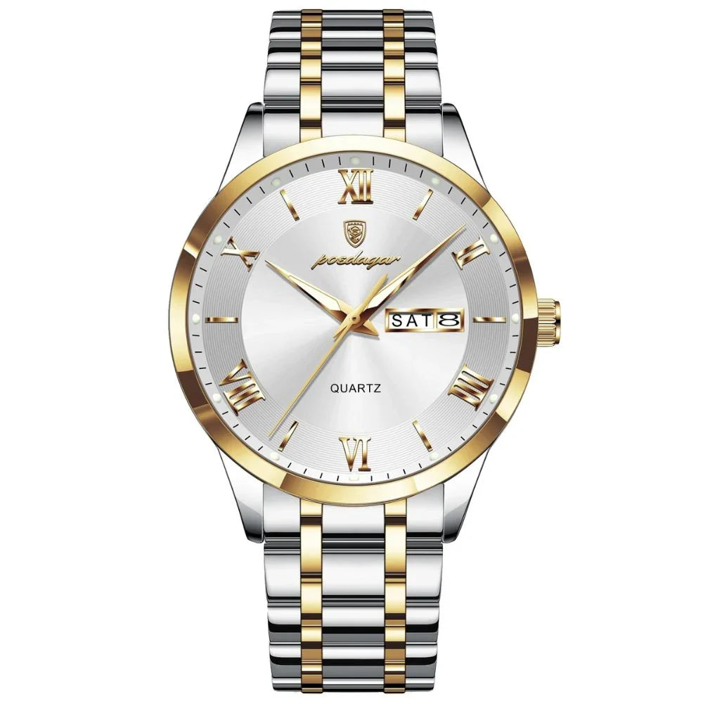 Reloj Hombre Acero Inoxidable Números Romanos Sumergible Torino - foto 15