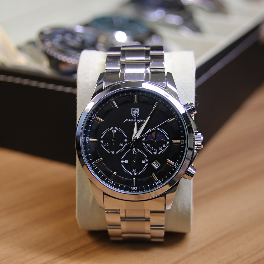 Reloj Hombre Acero Inoxidable Fecha Automática Sumergible Aconcagua - foto 5