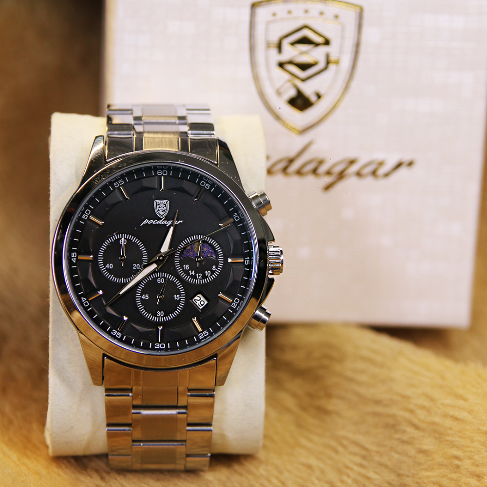 Reloj Hombre Acero Inoxidable Fecha Automática Sumergible Aconcagua - foto 8