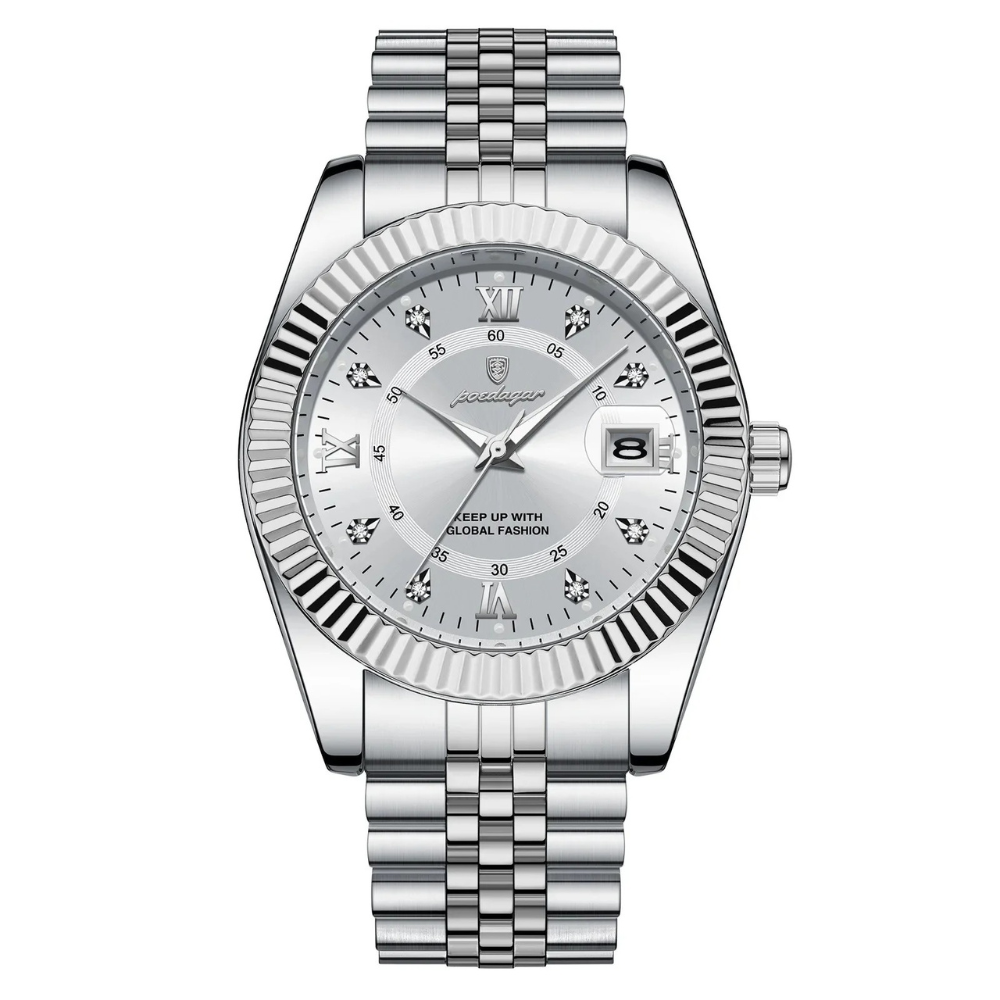 Reloj Hombre Platea Plata / Blanco