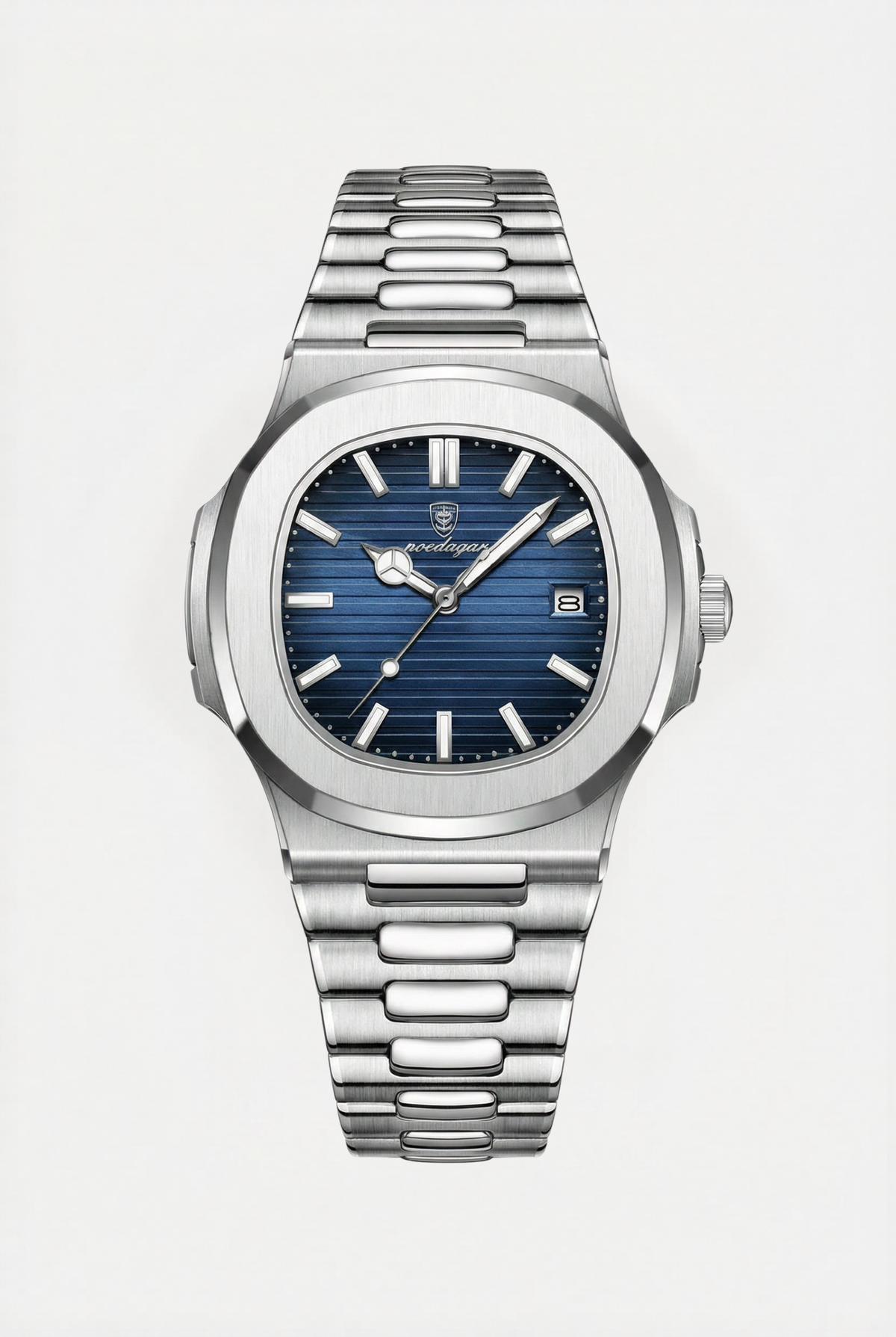 Reloj Hombre Clásico Acero Inoxidable Cuarzo Sumergible Ginebra