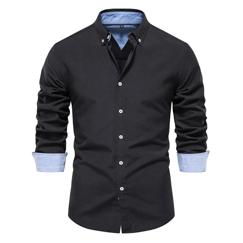 Camisa Oxford Hombre Slim Fit Manga Larga Puerto Madero - foto 12