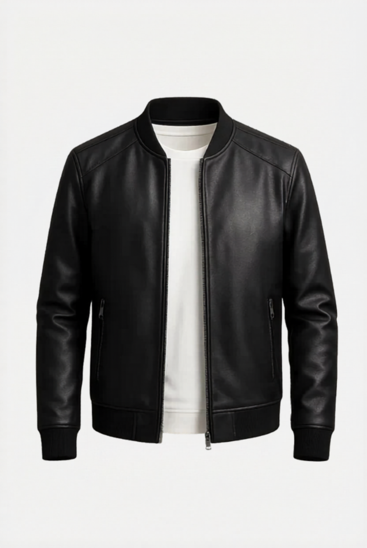 Campera Hombre de Cuero Sintético Bomber Villa Crespo - foto 2