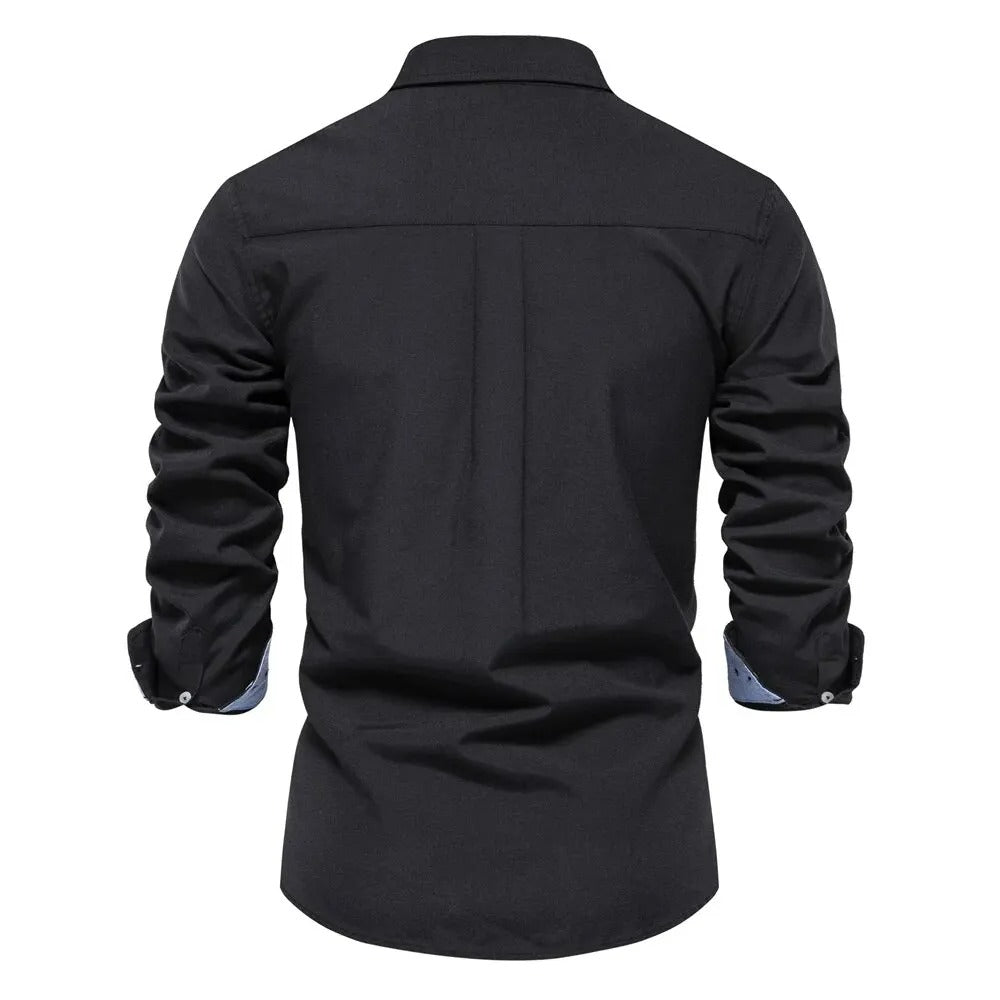 Camisa Oxford Hombre Slim Fit Manga Larga Puerto Madero - foto 3