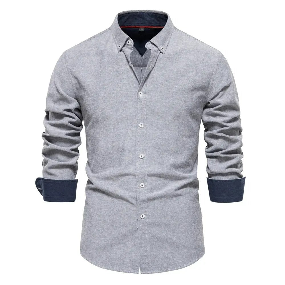 Camisa Oxford Hombre Slim Fit Manga Larga Puerto Madero - foto 9