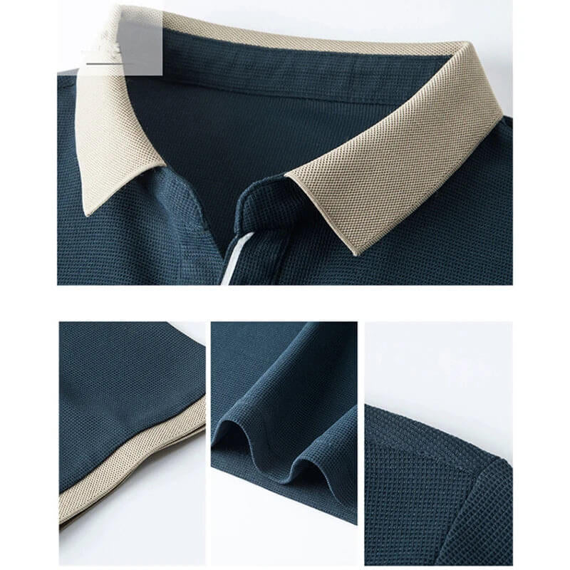 Camisa Polo Hombre Martínez Algodón Casual Versátil Botones - foto 2