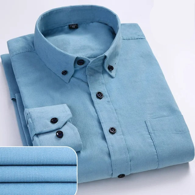 Camisa de Corderoy Hombre 100% Algodón Manga Larga Cremona - foto 9