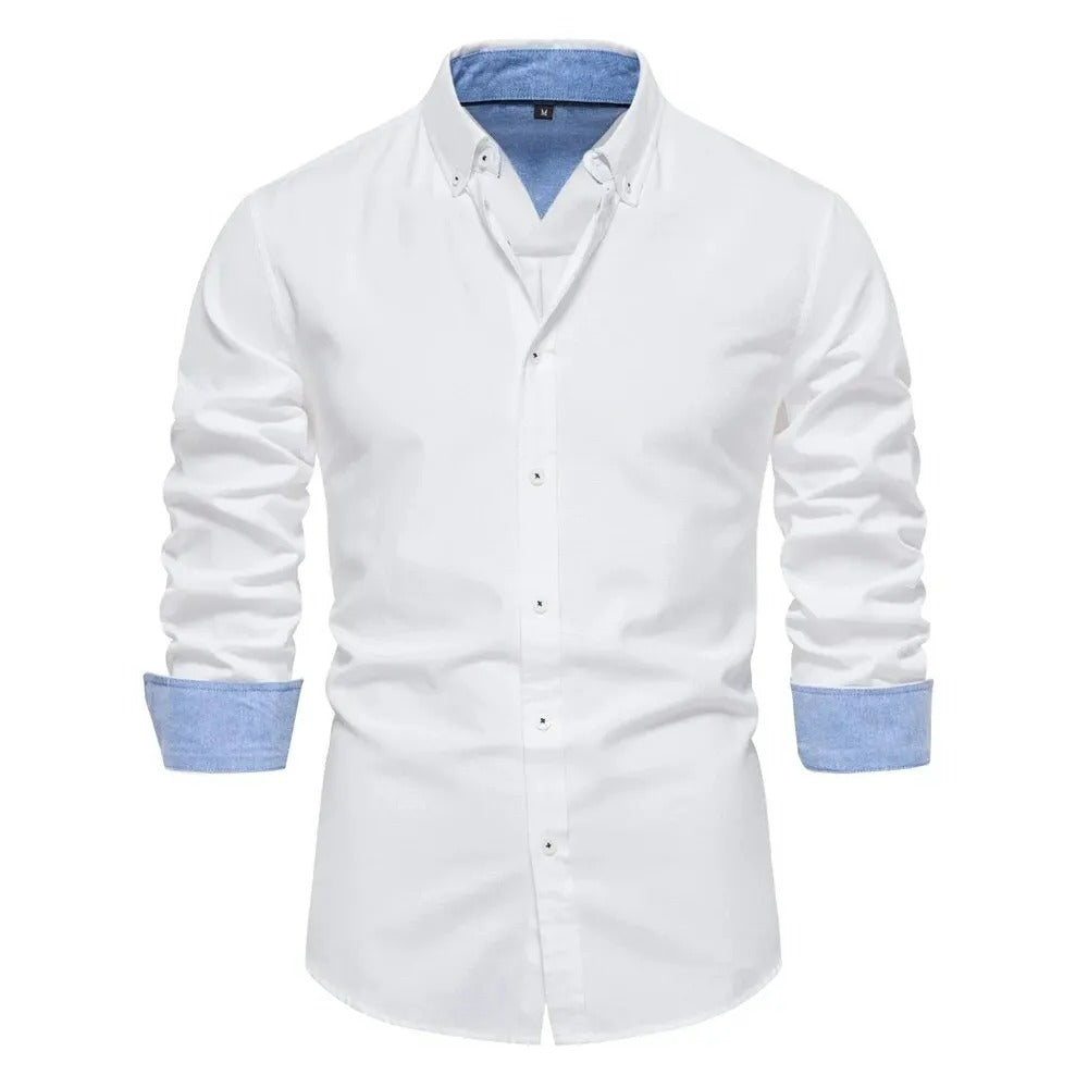 Camisa Oxford Hombre Slim Fit Manga Larga Puerto Madero - foto 11