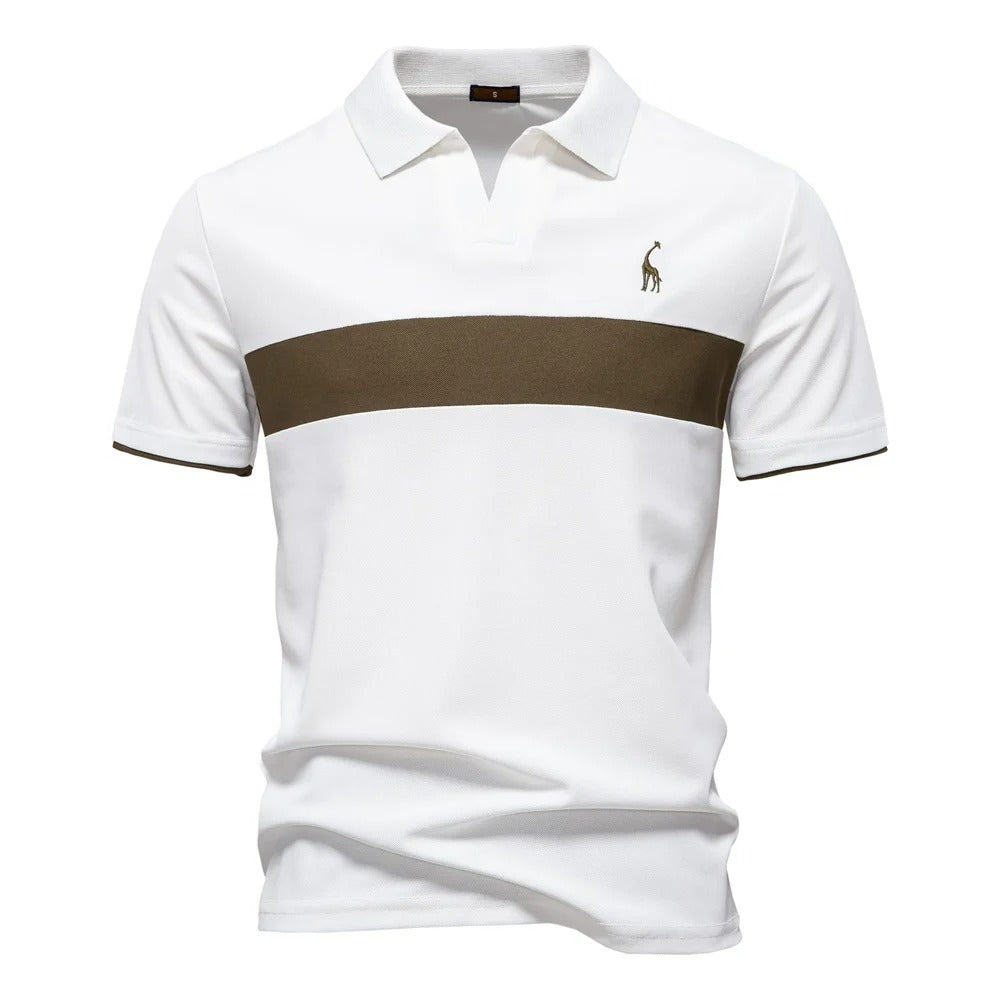 Camisa Polo Hombre a Rayas con Bordado Jirafa Slim Fit Barracas - foto 10