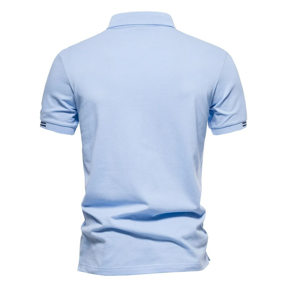 Camisa Polo Hombre 100% Algodón Piqué Casual Rosario - foto 3