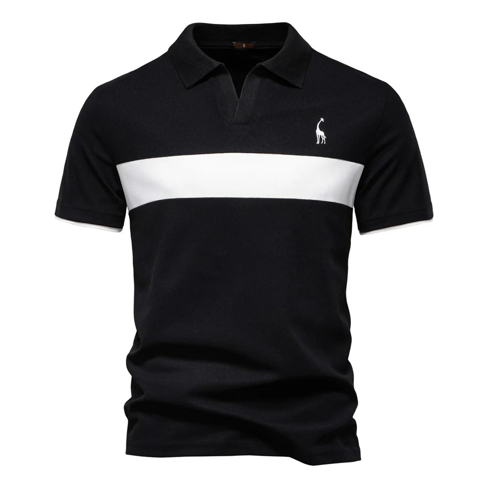 Camisa Polo Hombre a Rayas con Bordado Jirafa Slim Fit Barracas - foto 9
