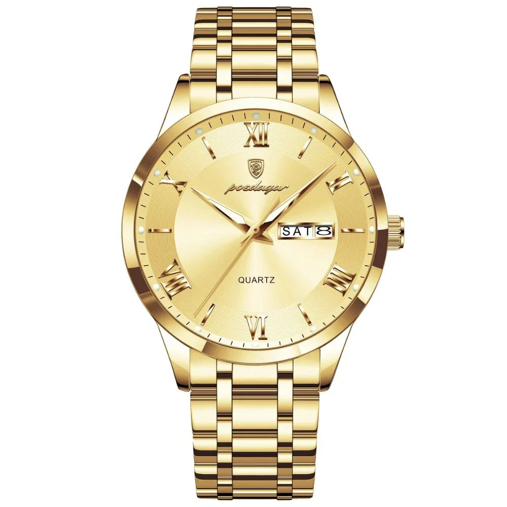 Reloj Hombre Acero Inoxidable Números Romanos Sumergible Torino - foto 10
