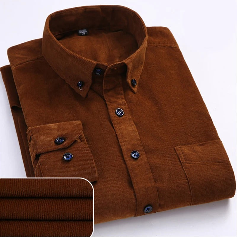 Camisa de Corderoy Hombre 100% Algodón Manga Larga Cremona - foto 6