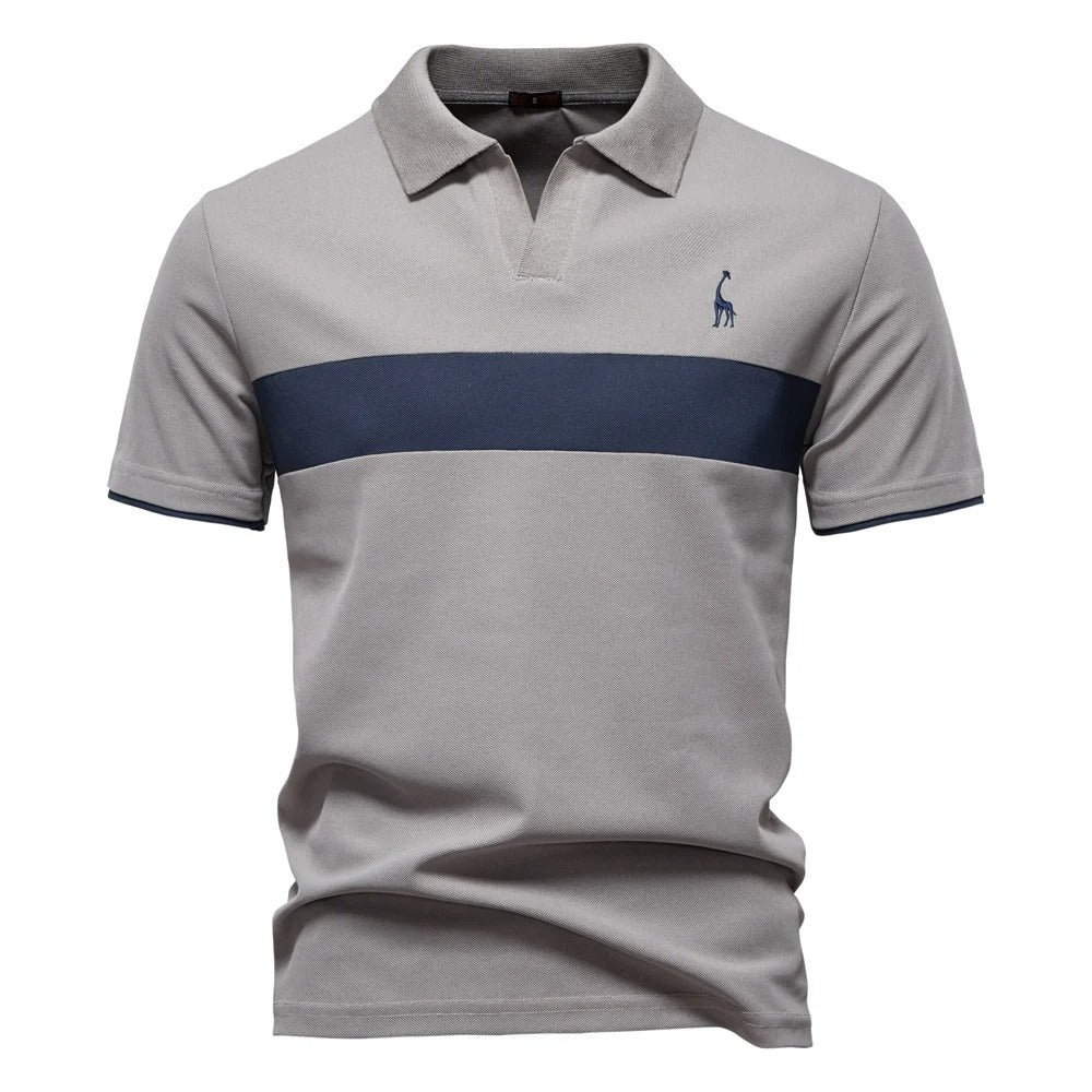 Camisa Polo Hombre a Rayas con Bordado Jirafa Slim Fit Barracas - foto 8