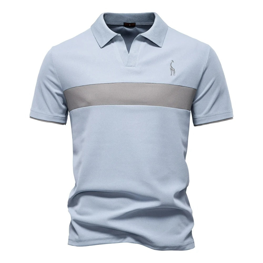 Camisa Polo Hombre a Rayas con Bordado Jirafa Slim Fit Barracas - foto 7