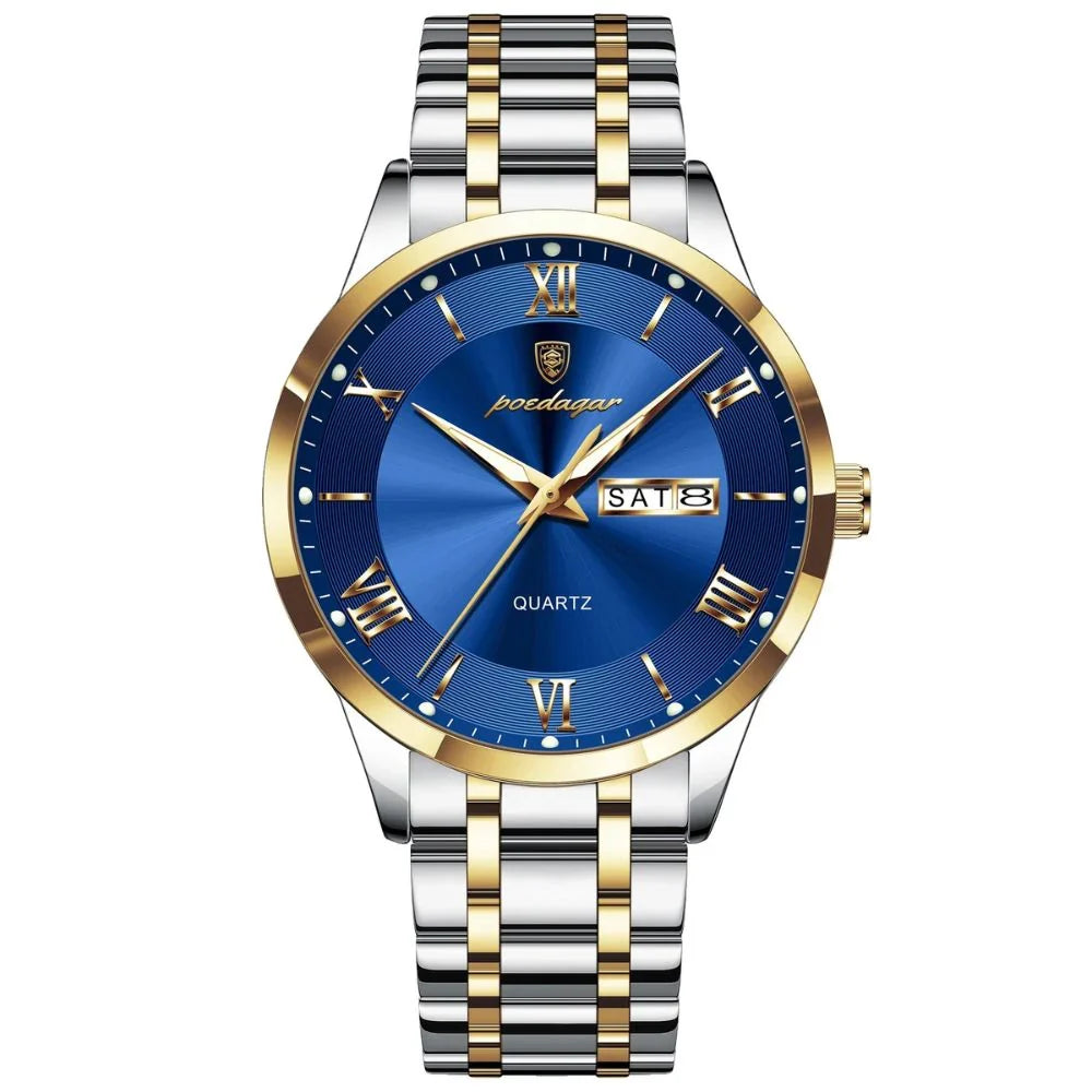 Reloj Hombre Acero Inoxidable Números Romanos Sumergible Torino - foto 13