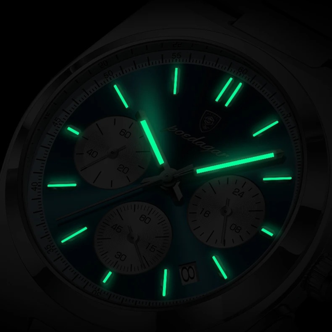 Reloj Hombre Comandante Plata / Blanco / Azul