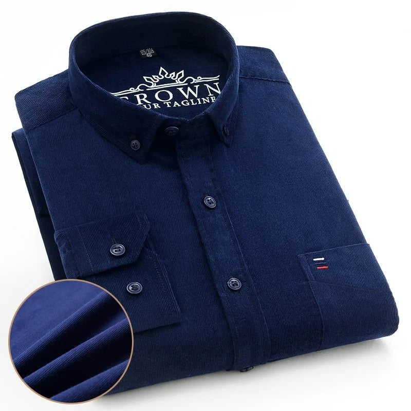 Camisa de Corderoy Hombre 100% Algodón Manga Larga Cremona - foto 10