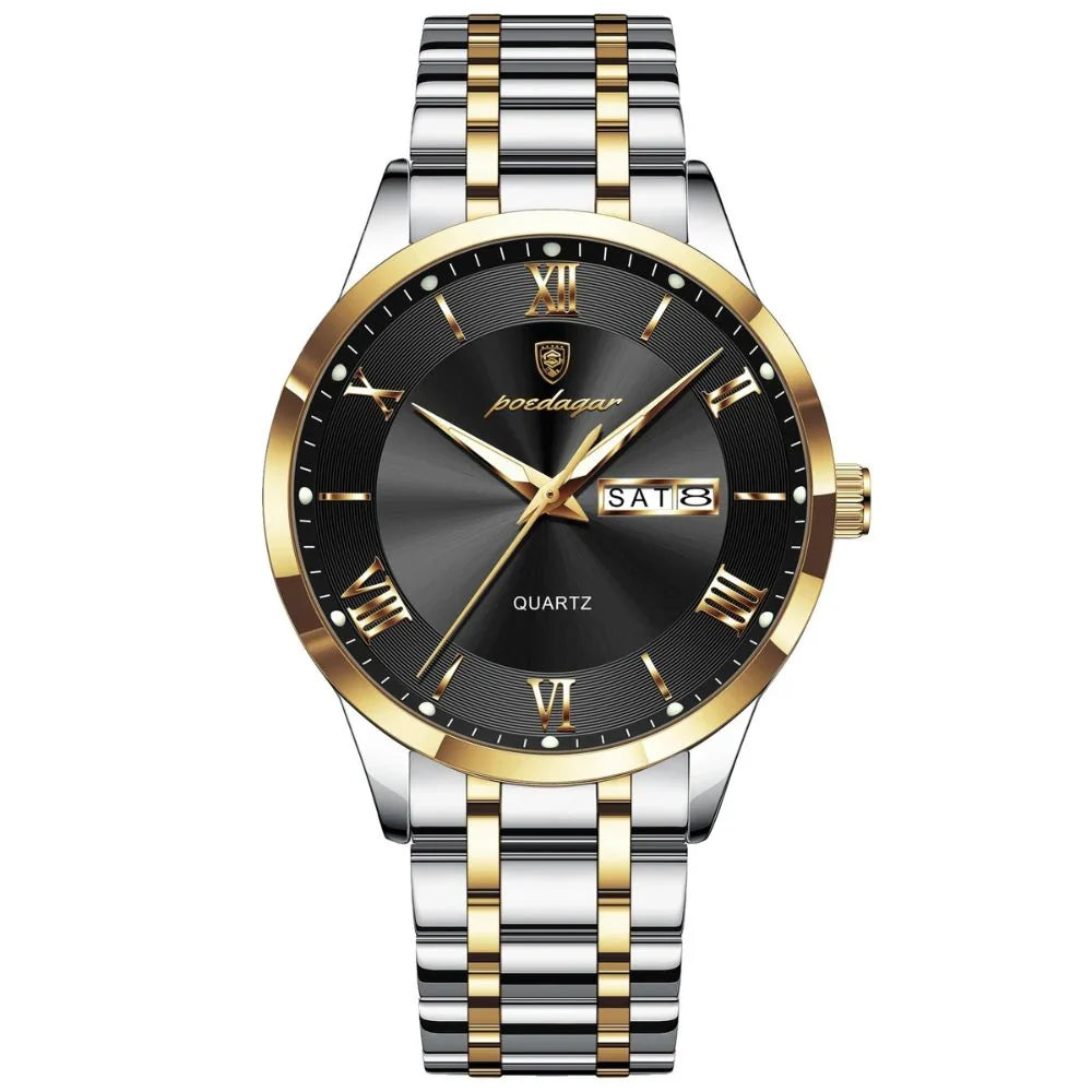 Reloj Hombre Acero Inoxidable Números Romanos Sumergible Torino - foto 14