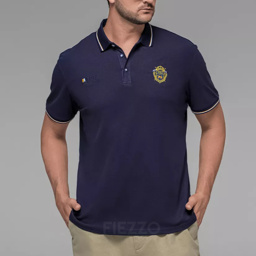 Camisa Polo Hombre Manga Corta Algodón Premium Casual Bordada - foto 10