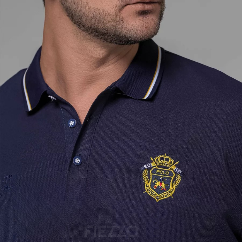 Camisa Polo Hombre Manga Corta Algodón Premium Casual Bordada - foto 11