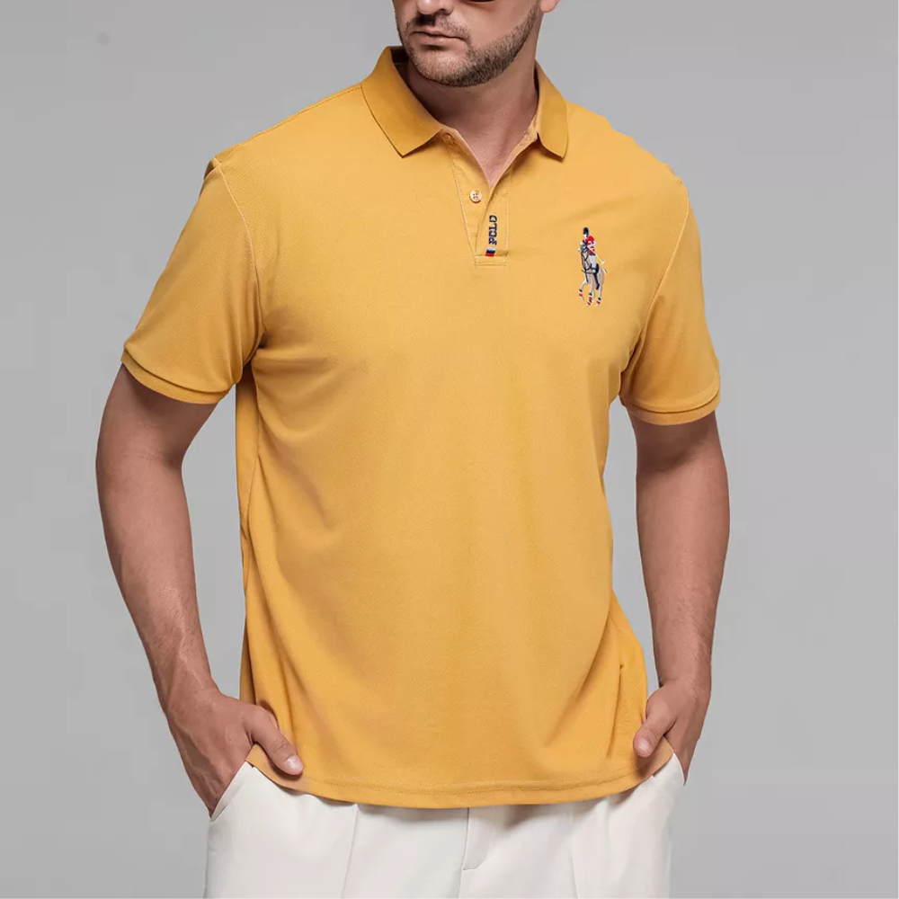 Camisa Polo Hombre Algodón Flores Manga Corta Bordada Casual - foto 9