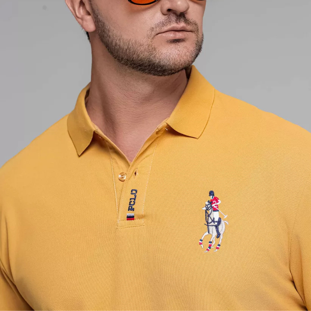 Camisa Polo Hombre Algodón Flores Manga Corta Bordada Casual - foto 10