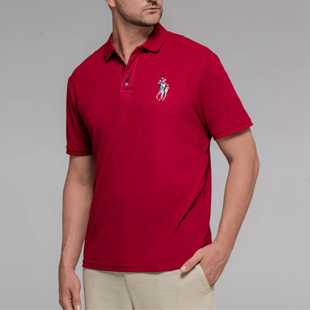 Camisa Polo Hombre Algodón Flores Manga Corta Bordada Casual - foto 18