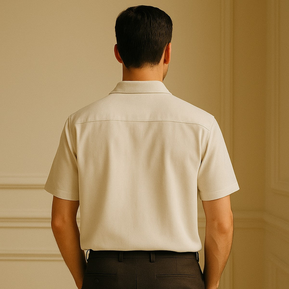 Camisa Polo de Lino Hombre Tigre Liviana y Elegante - foto 4