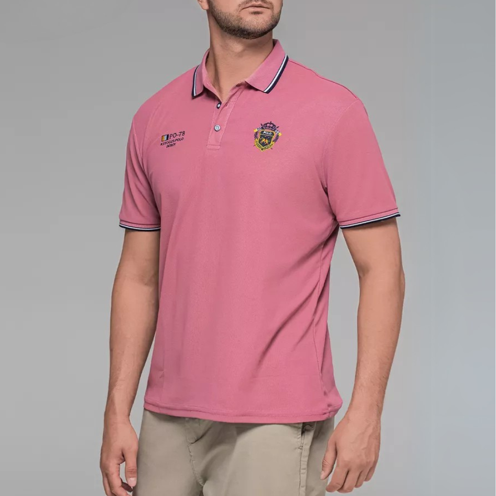 Camisa Polo Hombre Manga Corta Algodón Premium Casual Bordada - foto 7