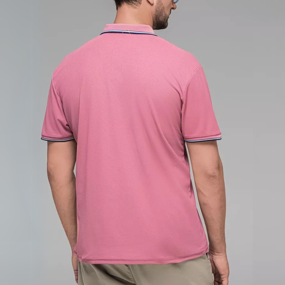 Camisa Polo Hombre Manga Corta Algodón Premium Casual Bordada - foto 8