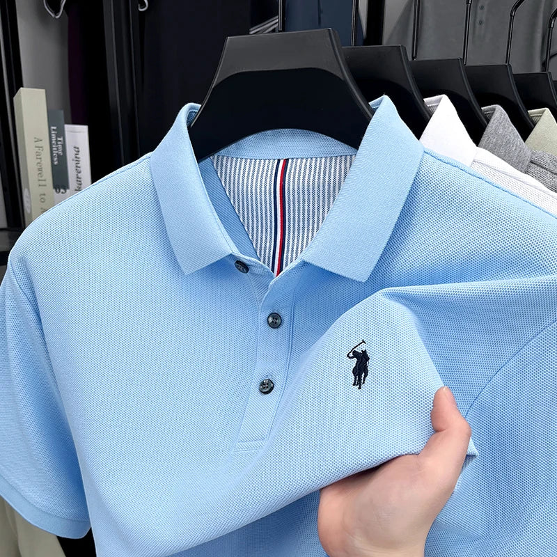 Camisa Polo Hombre 100% Algodón con Bordado Casual Elegante - foto 2