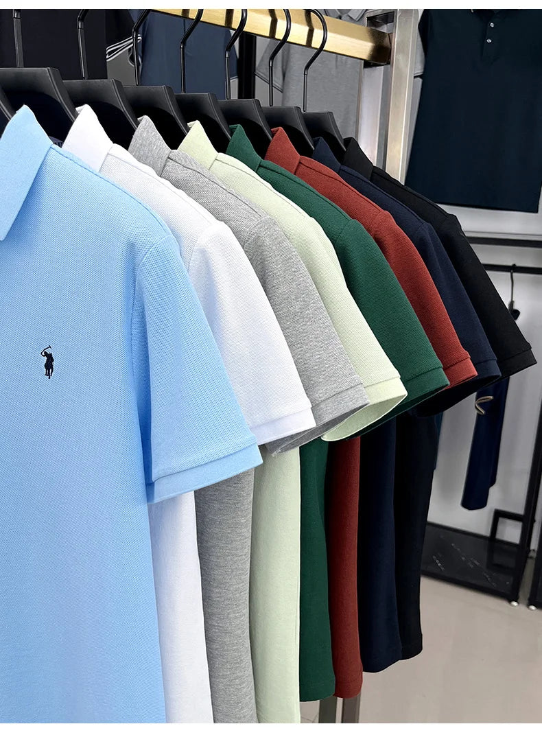 Camisa Polo Hombre 100% Algodón con Bordado Casual Elegante - foto 4
