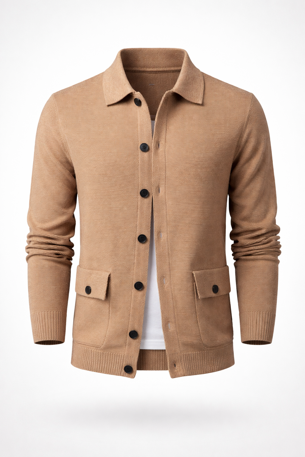 Cardigan Hombre Cuello Vuelto Slim Fit Bariloche - foto 2