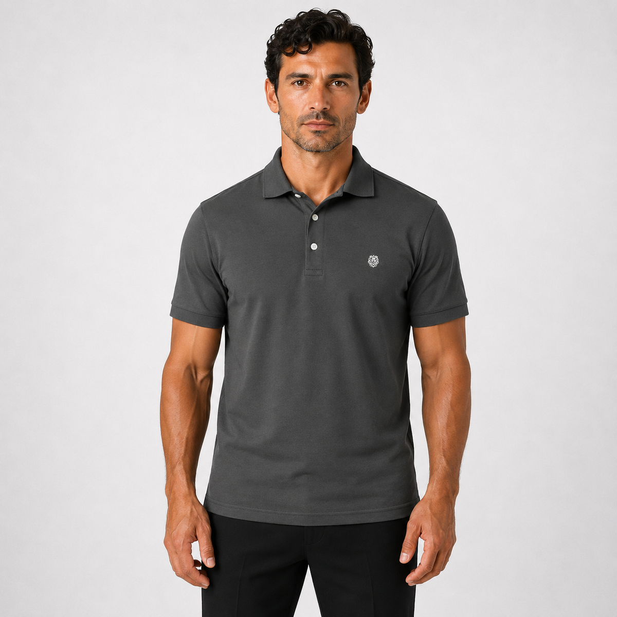 Camisa Polo Hombre 100% Algodón Bordado Saavedra