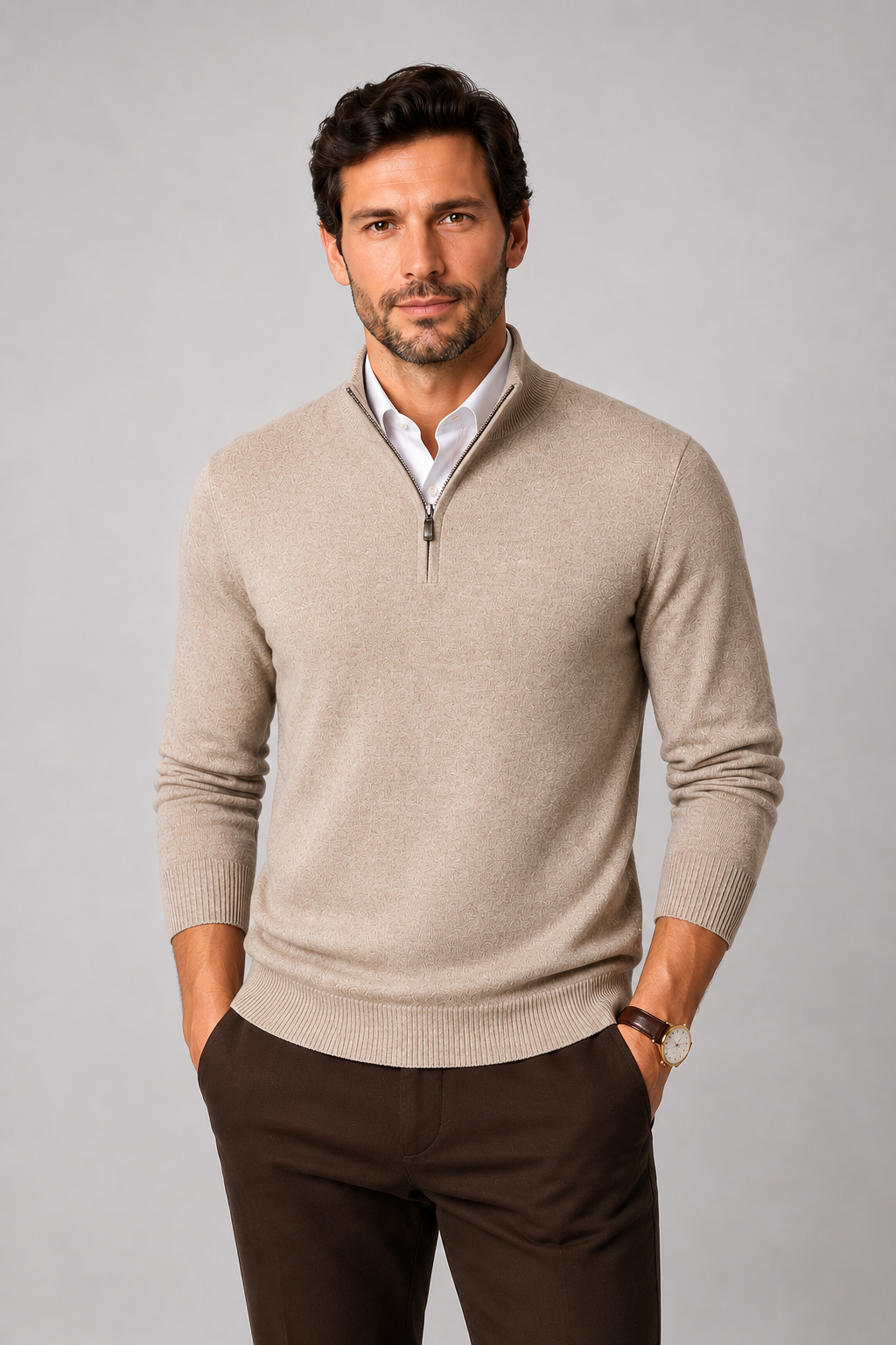 Sweater Hombre de Algodón Calce Ajustado Angostura