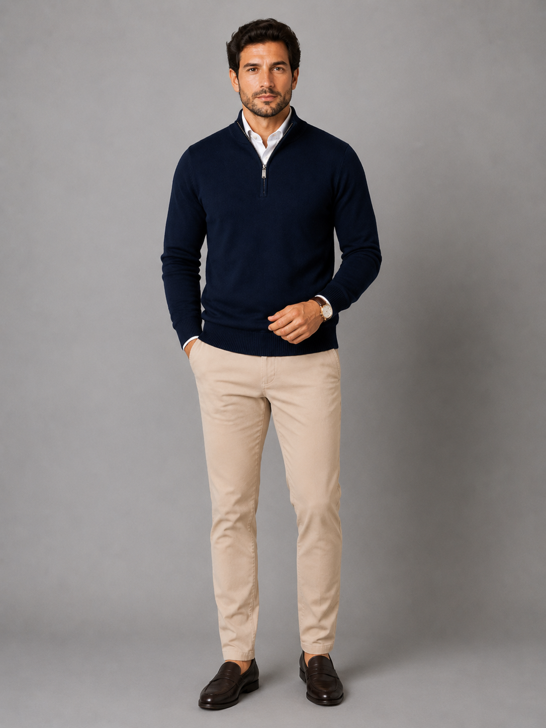 Sweater Hombre de Algodón Calce Ajustado Angostura - foto 9