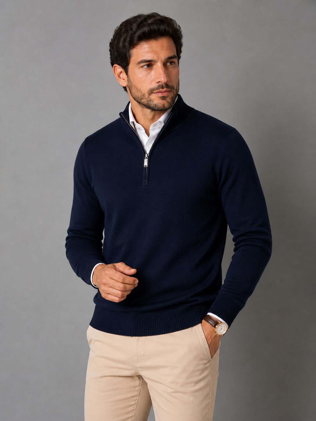 Sweater Hombre de Algodón Calce Ajustado Angostura - foto 8