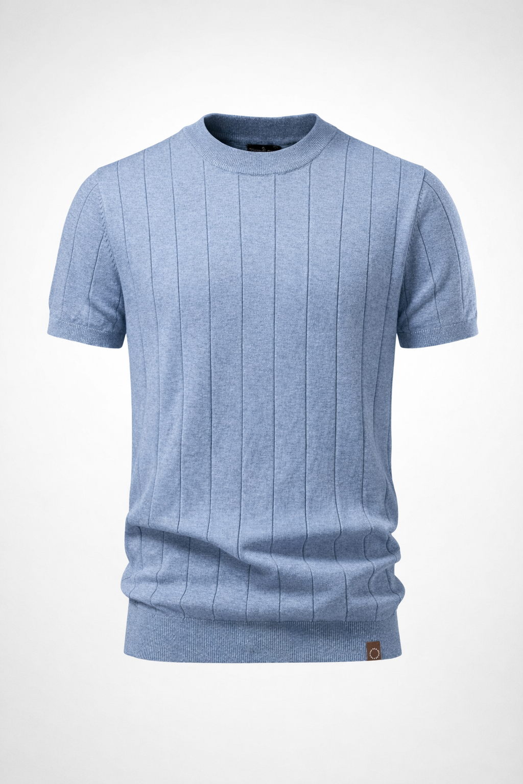 Remera Hombre 100% Algodón Acanalada Cuello Redondo Villa Urquiza - foto 2