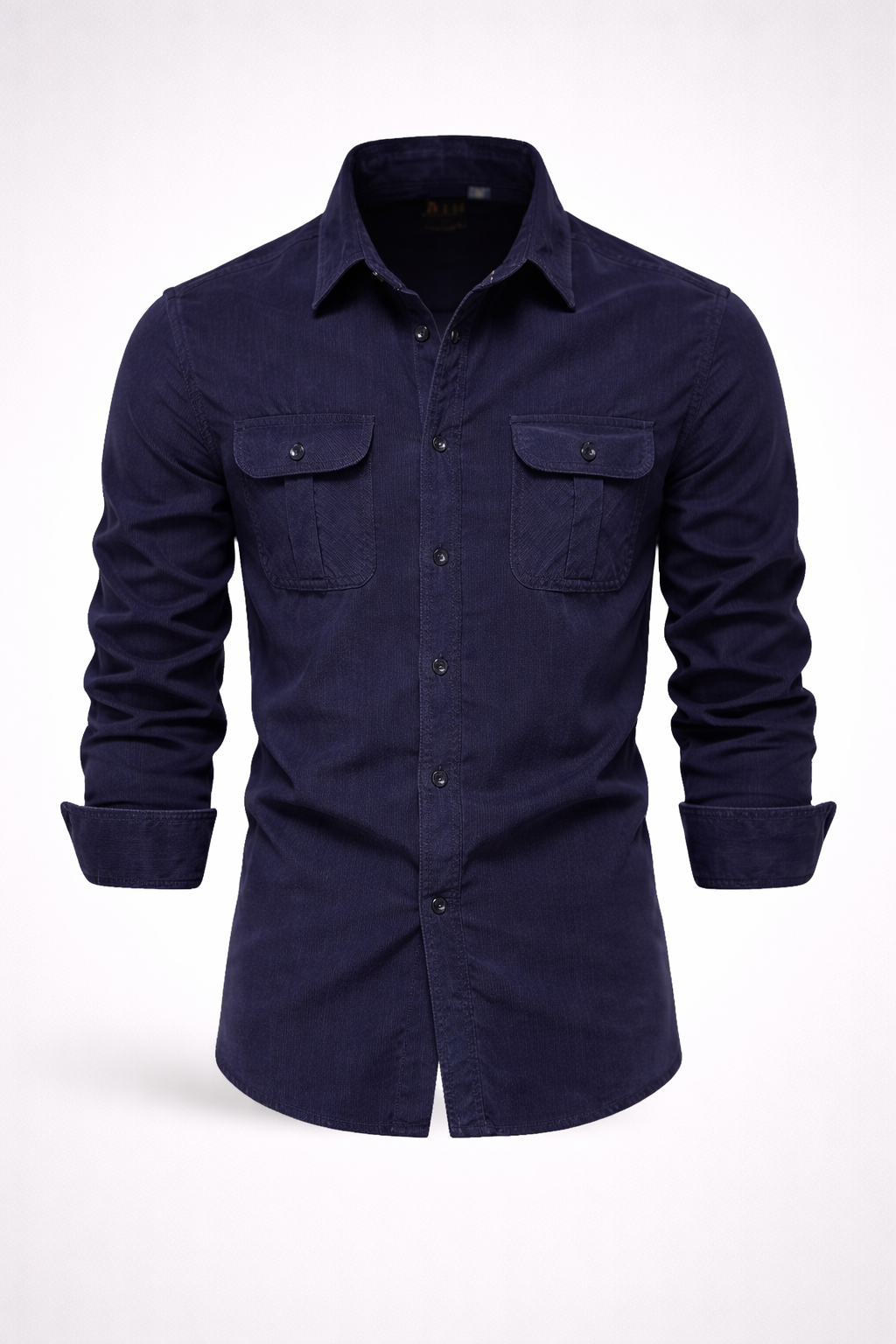 Camisa de Terciopelo Hombre 100% Algodón Slim Fit Manga Larga Módena - foto 2