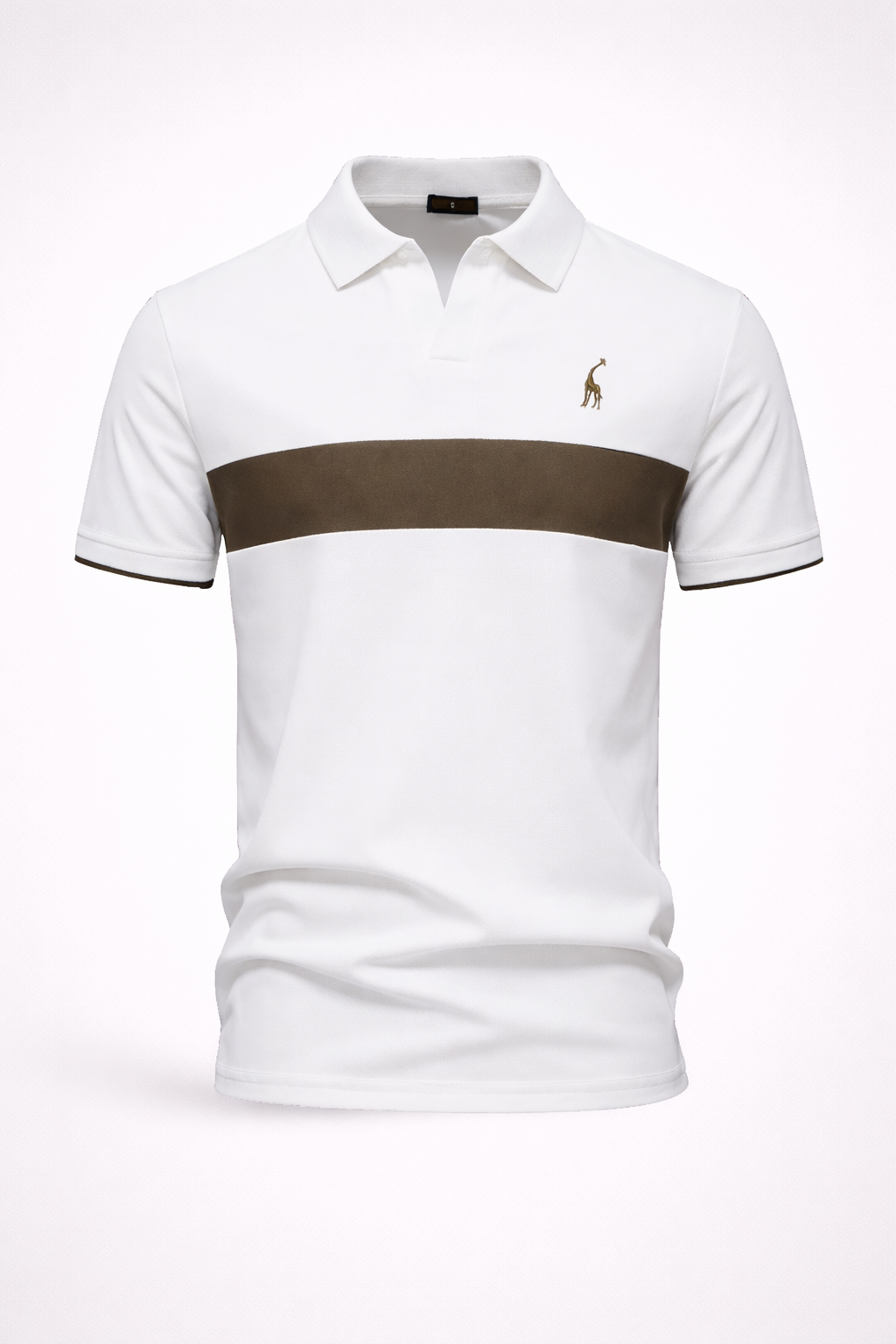Camisa Polo Hombre a Rayas con Bordado Jirafa Slim Fit Barracas - foto 2