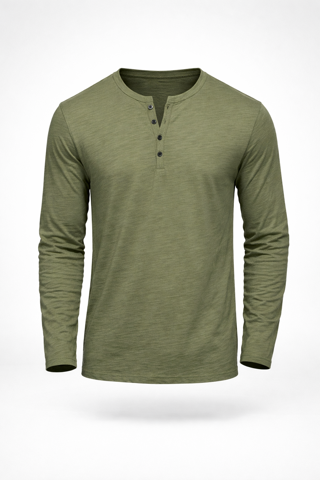 Remera Hombre 100% Algodón Cuello Henley Manga Larga Necochea - foto 2