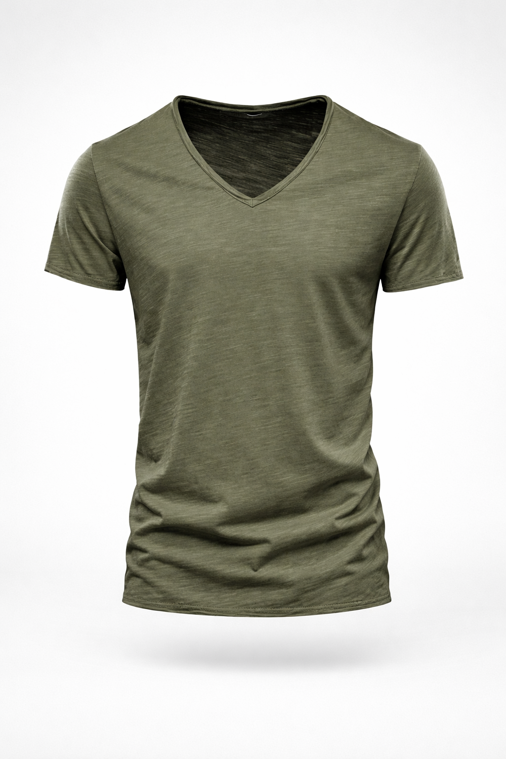 Remera Hombre 100% Algodón Slim Fit Cuello V Palermo - foto 2
