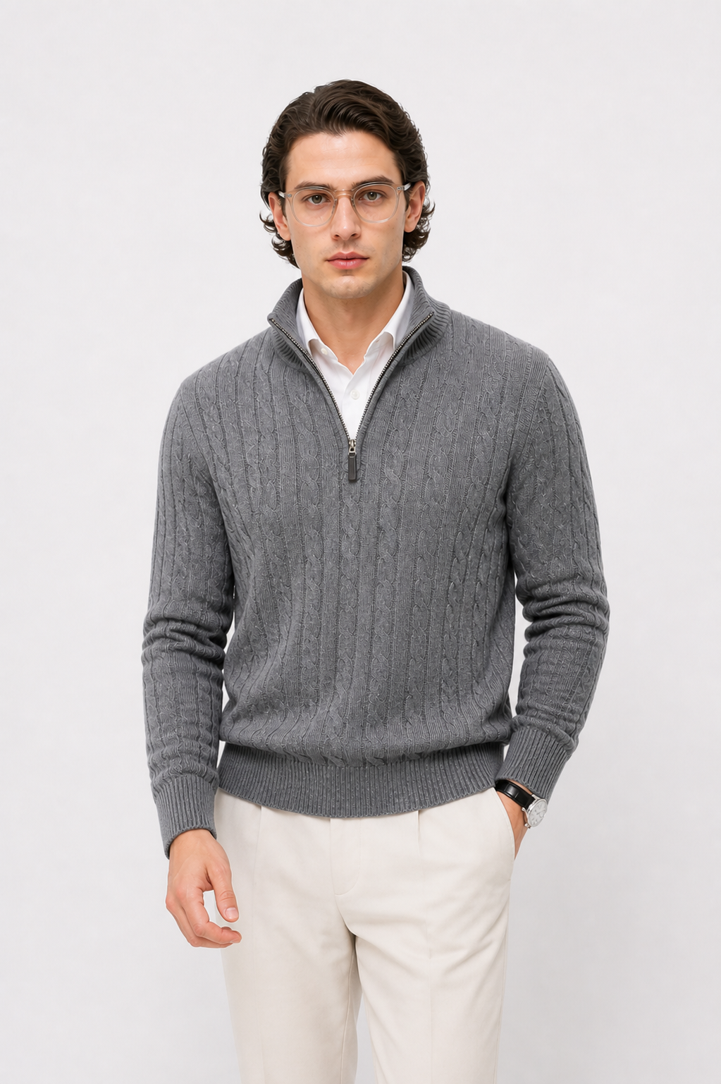 Sweater Hombre de Algodón Calce Ajustado Calafate