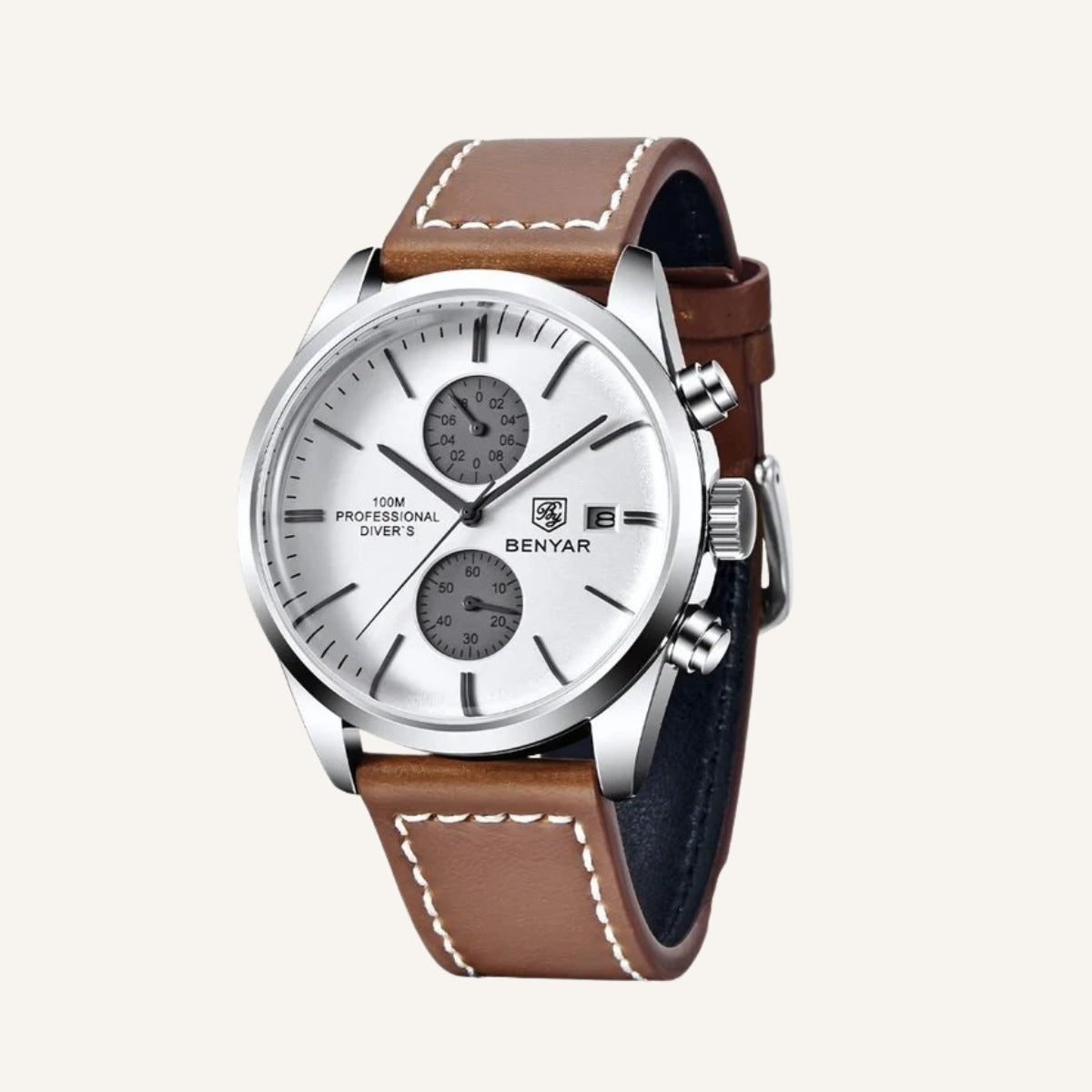 Reloj Hombre de Cuero Marrón Classic Donatelli