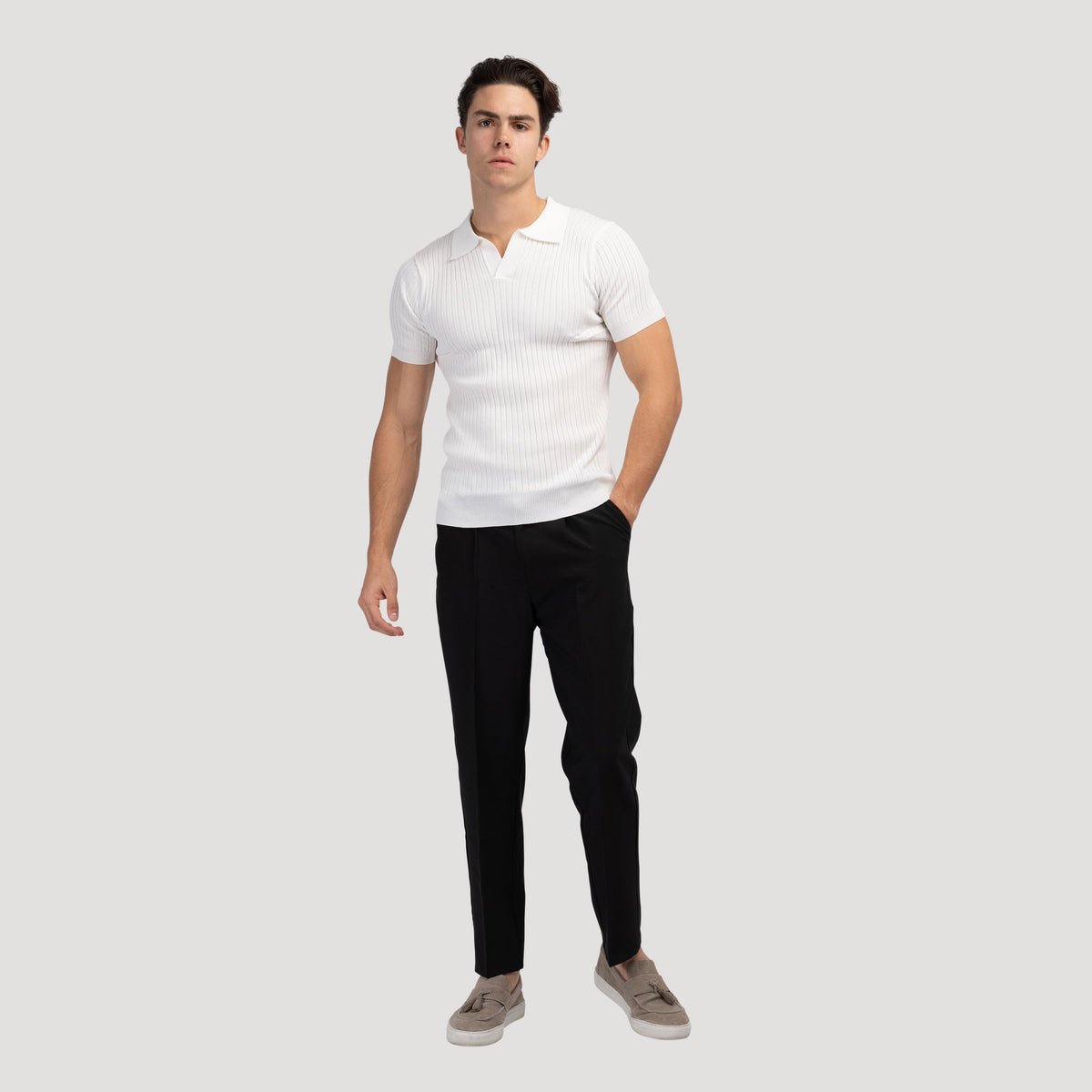 Camisa Polo Hombre Slim Fit Acanalada Beccar - foto 12