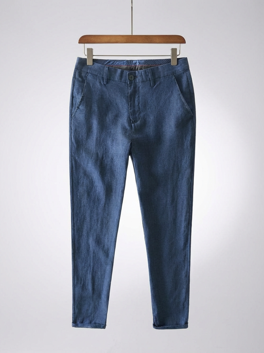 Pantalón de Lino Hombre Slim Fit Old Money Cafayate