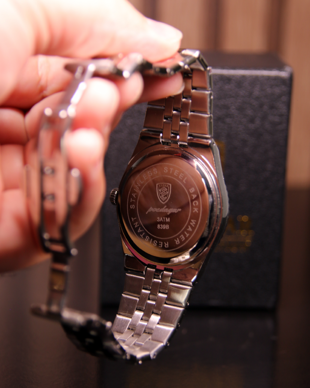 Reloj Hombre Diamante Plata / Azul