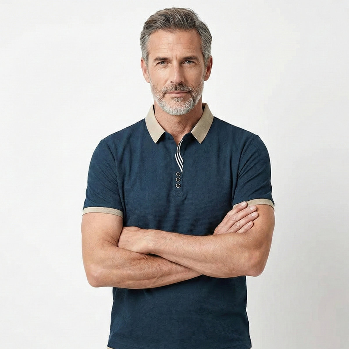 Camisa Polo Hombre Martínez Algodón Casual Versátil Botones